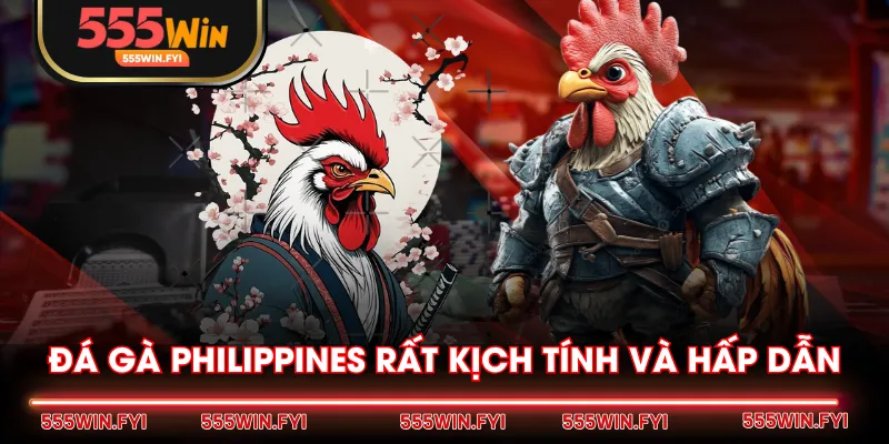 Đá gà Philippines rất kịch tính và hấp dẫn